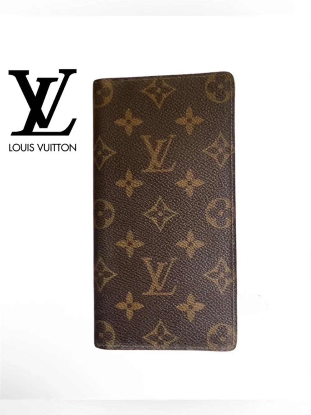 Louis Vuitton Monogram Porte Cartes Brazza Credit Yen Bifold Long Wallet Unisex